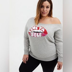 Torrid Love Ya Self off shoulder top size 3X
